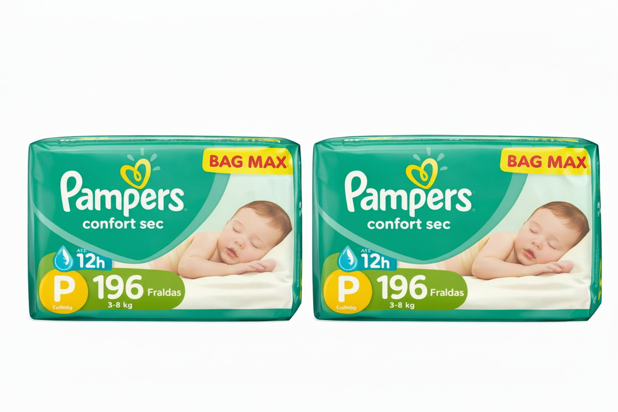 Fraldas Pampers Confort Sec - Tamanho P