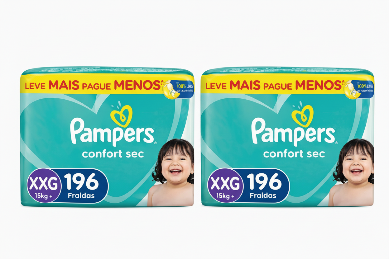 Fraldas Pampers Confort Sec - Tamanho XXG