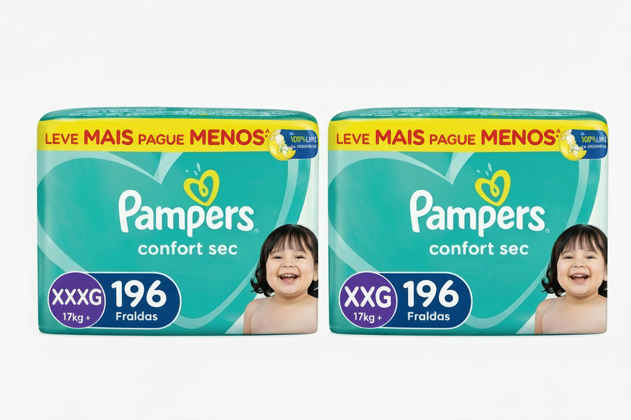 Fraldas Pampers Confort Sec - Tamanho XXXG